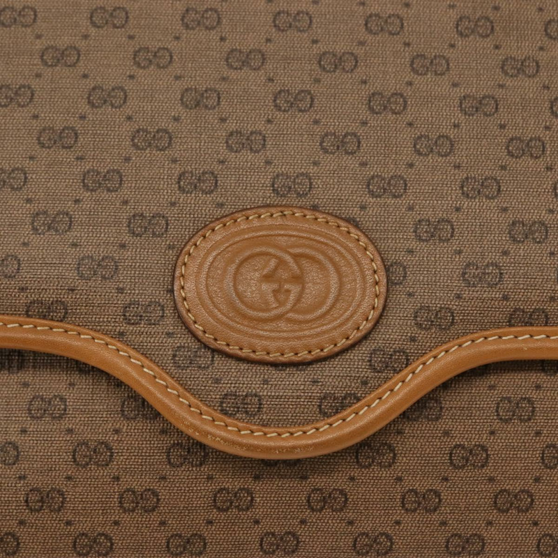 【日本直送】GUCCI Micro GG Supreme 單肩包 PVC 米色 金色 004 106 0146 正品 149323-16