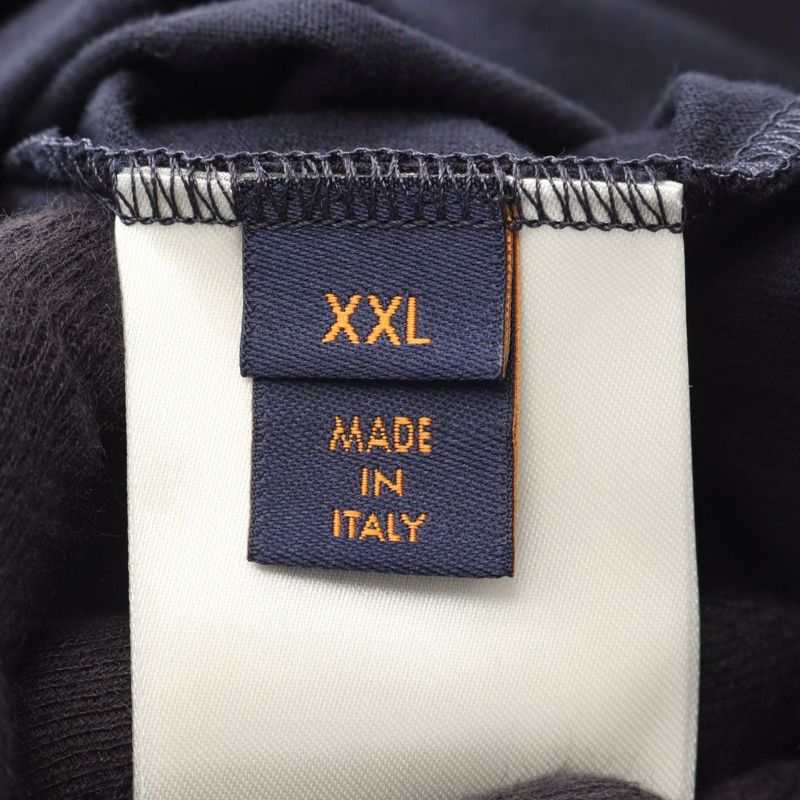 路易威登 Monogram 漸變色 T 卹,XXL 碼,純棉,海軍藍,二手男款-4