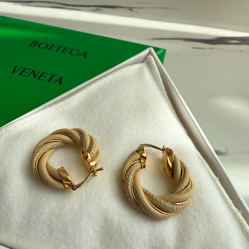 Bv 耳環 美美的米色系-0