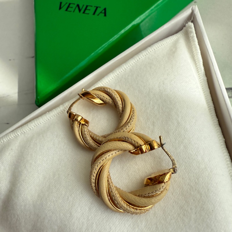 Bv 耳環 美美的米色系-4