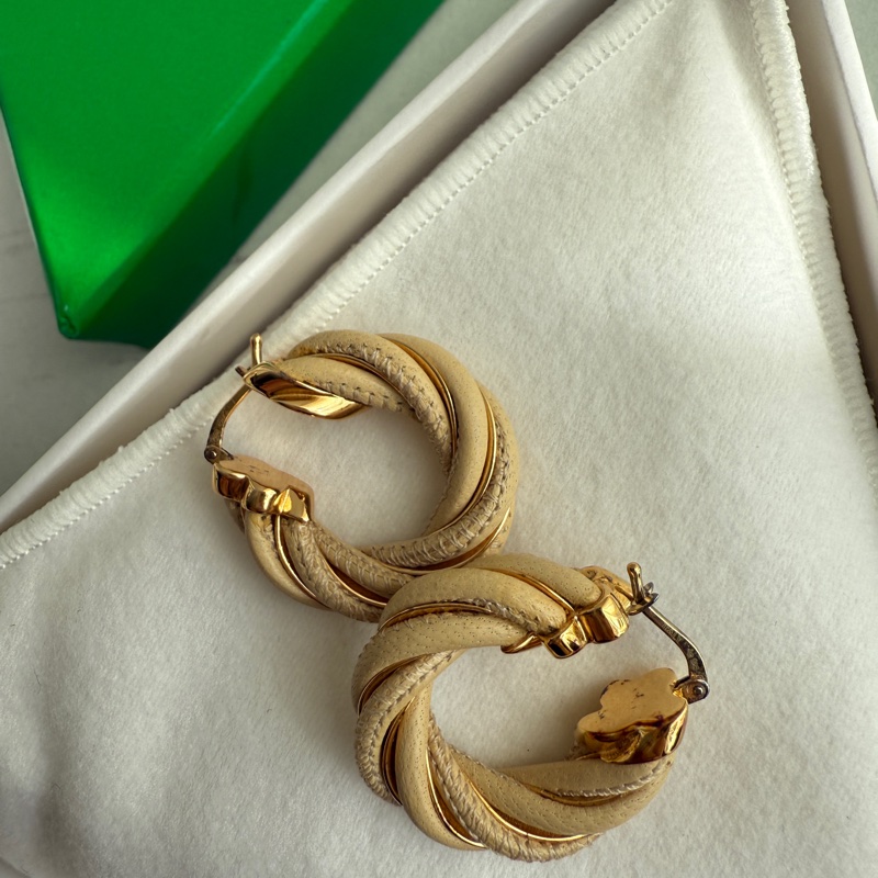 Bv 耳環 美美的米色系-6