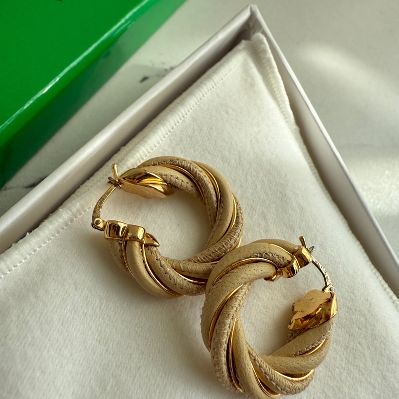 Bv 耳環 美美的米色系-7