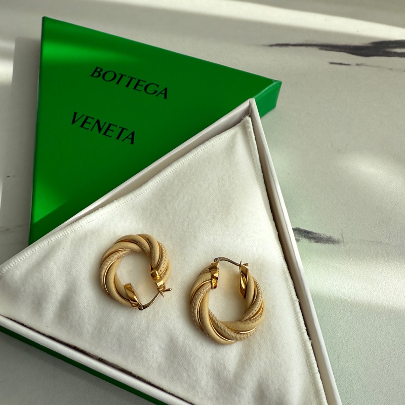 Bv 耳環 美美的米色系-8