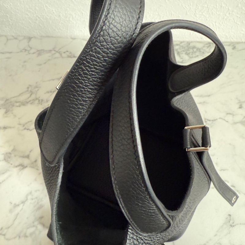 愛馬仕菜籃子pocotin18黑銀-16