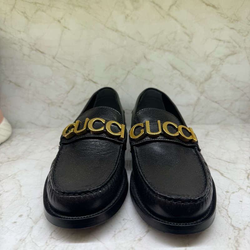 Gucci 金字L0G0福樂鞋-36.5-0