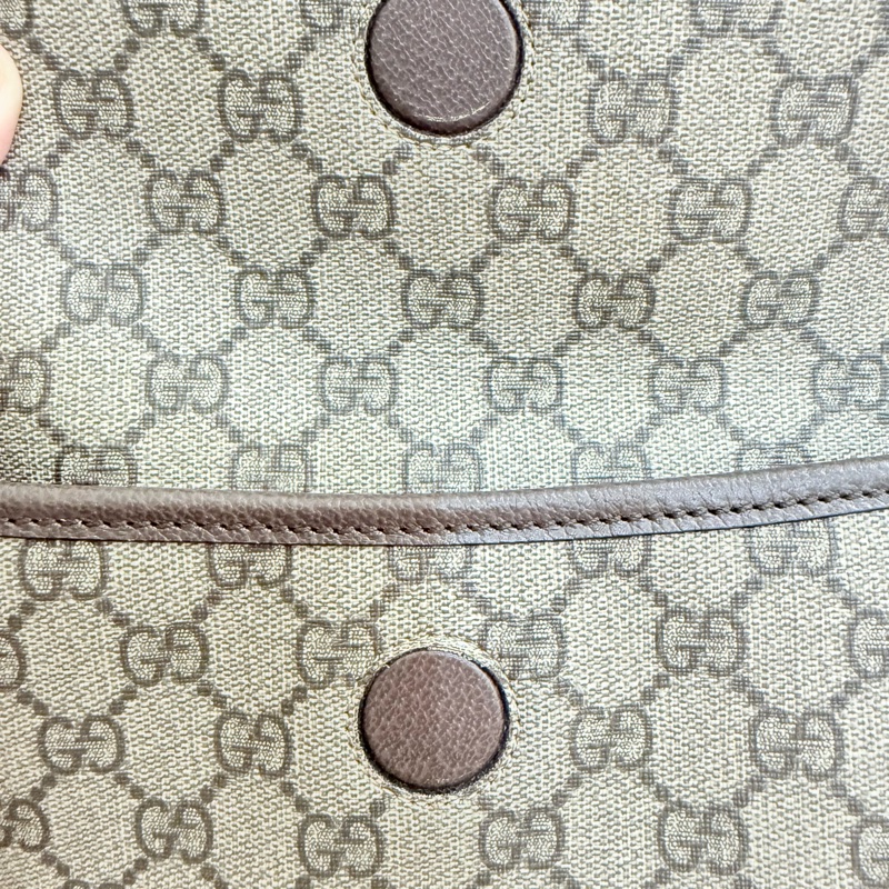 Gucci經典老花 虎頭胸腰包-4