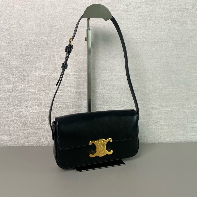 Celine 黑色凱旋門box 肩背包-1