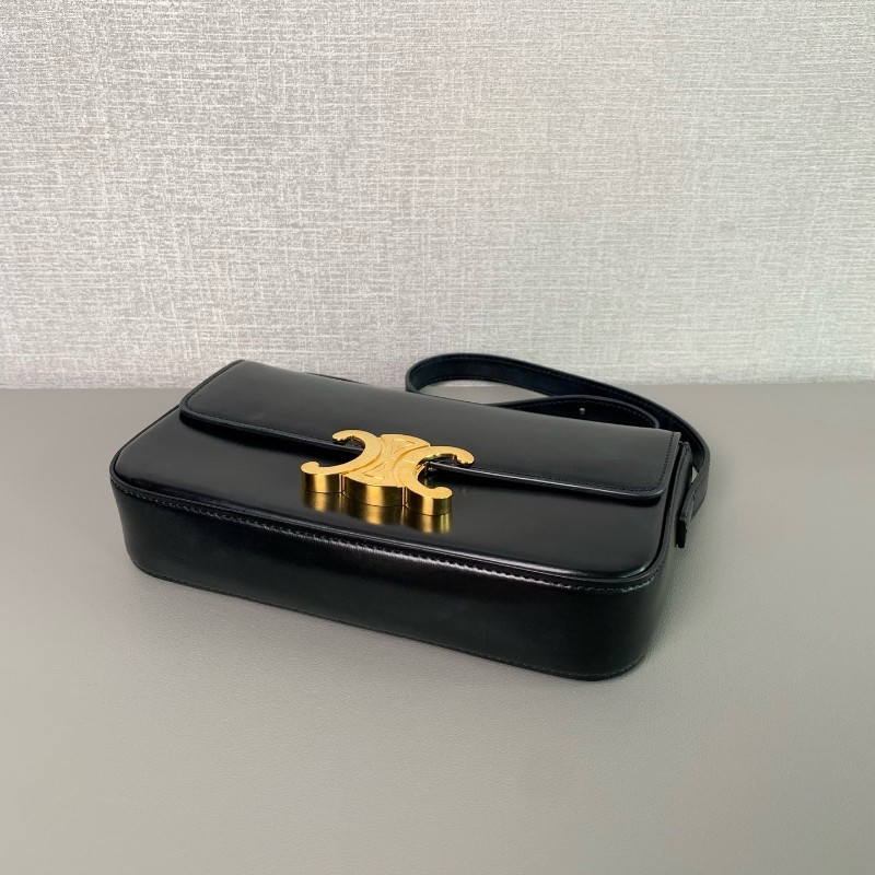 Celine 黑色凱旋門box 肩背包-4