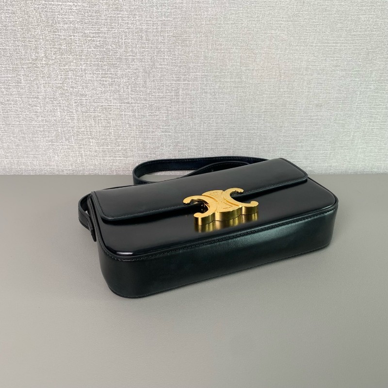 Celine 黑色凱旋門box 肩背包-5