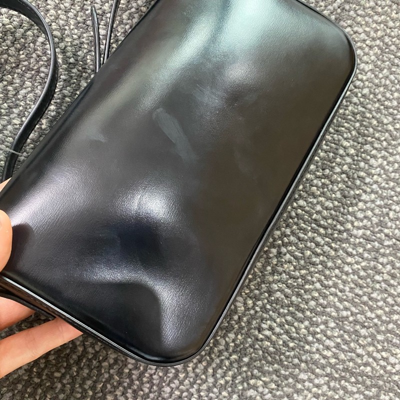 Celine 黑色凱旋門box 肩背包-16