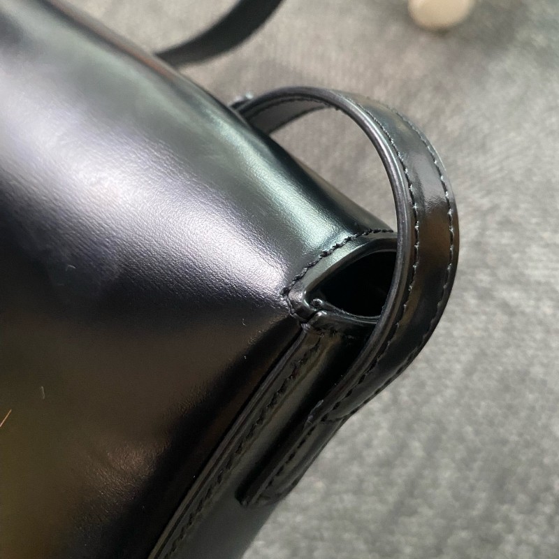 Celine 黑色凱旋門box 肩背包-19