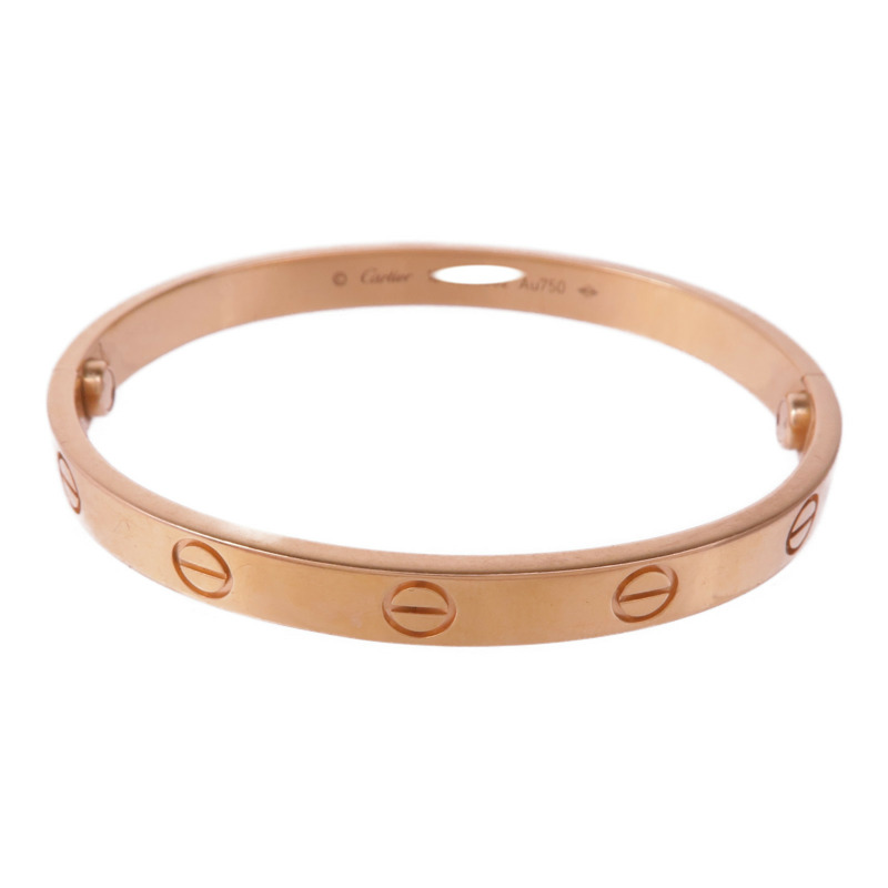 CARTIER 18K玫瑰金Love Bracelet Medium Model手鐲Cartier#16-0