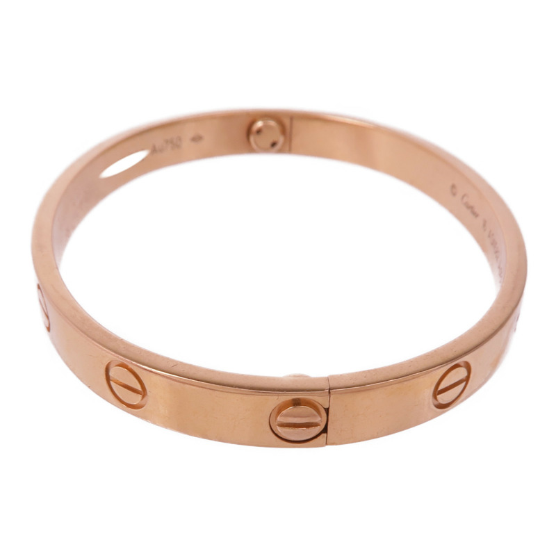 CARTIER 18K玫瑰金Love Bracelet Medium Model手鐲Cartier#16-1