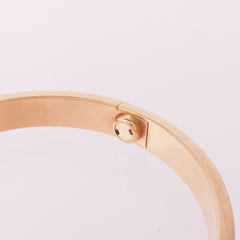 CARTIER 18K玫瑰金Love Bracelet Medium Model手鐲Cartier#16-5