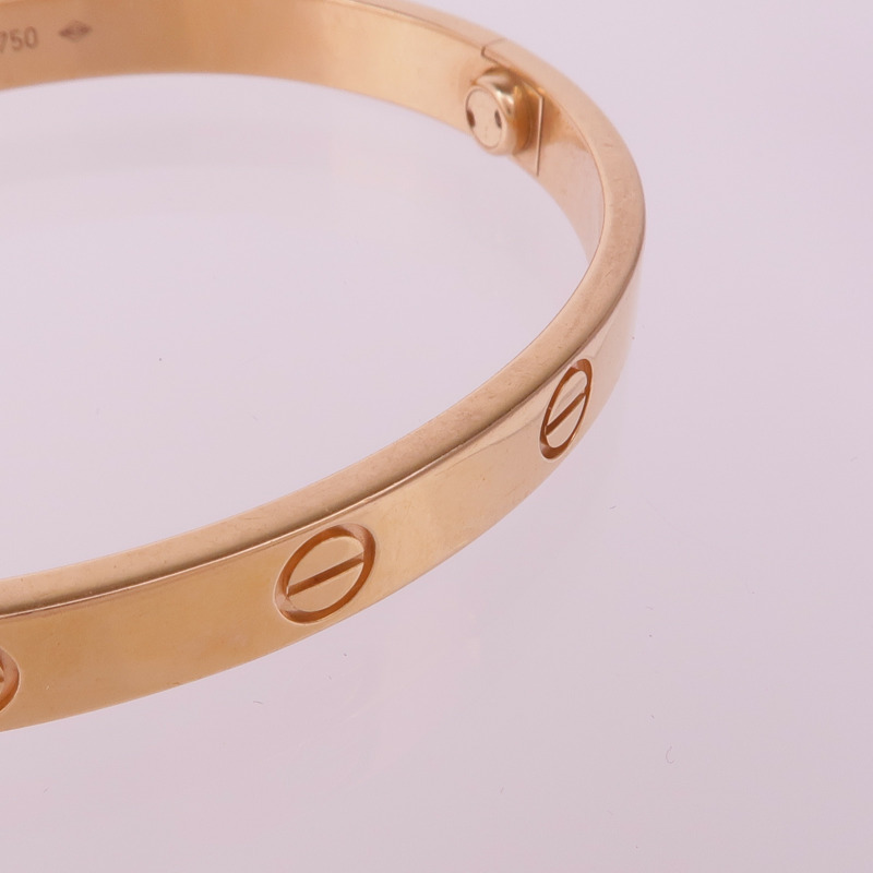 CARTIER 18K玫瑰金Love Bracelet Medium Model手鐲Cartier#16-8