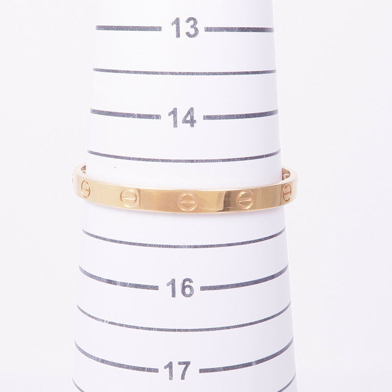 CARTIER 18K玫瑰金Love Bracelet Medium Model手鐲Cartier#16-10