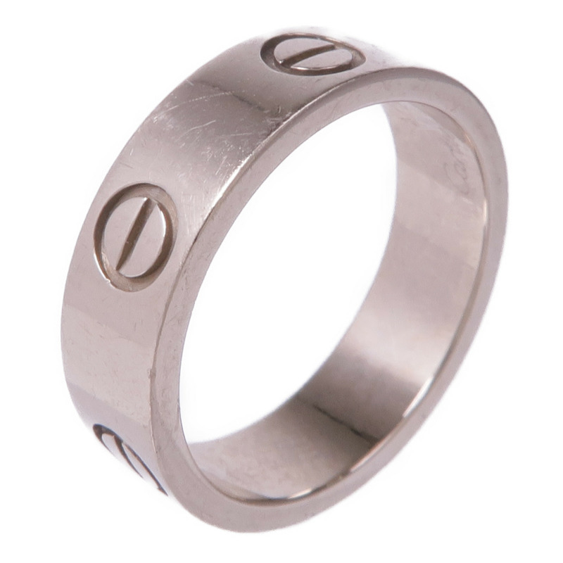 CARTIER 18K白金Love Ring戒指Cartier#53/US#6.25-0