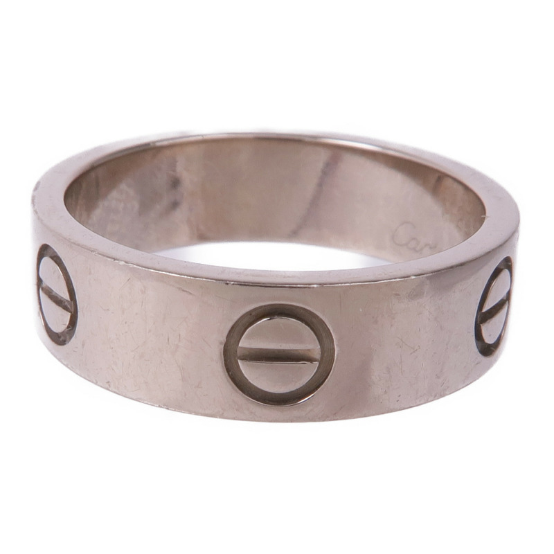 CARTIER 18K白金Love Ring戒指Cartier#53/US#6.25-3