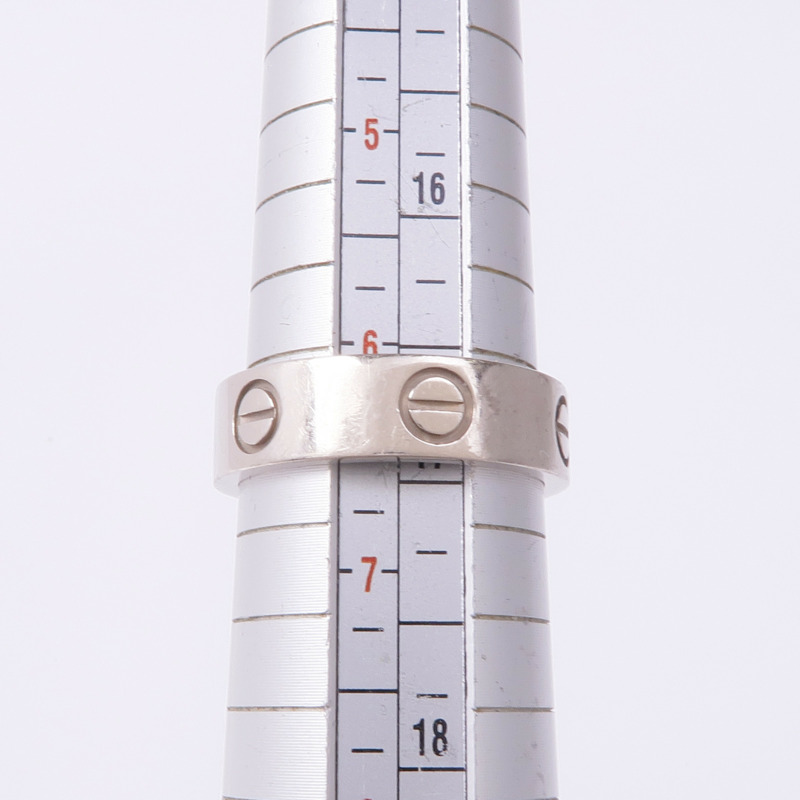 CARTIER 18K白金Love Ring戒指Cartier#53/US#6.25-7