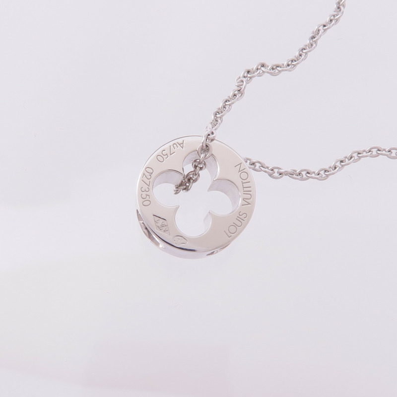 LOUIS VUITTON 18K白金Empreinte Pendant項鍊-6