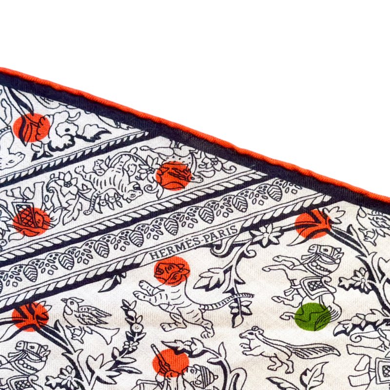 HERMES 羊絨 圍巾-4