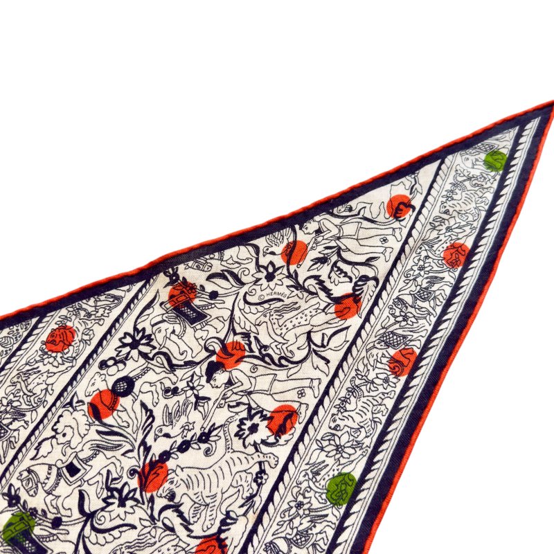 HERMES 羊絨 圍巾-5