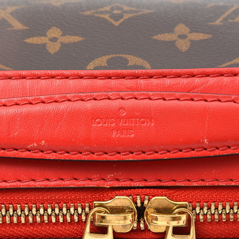 路易威登 女士 Monogram Saintonge 單肩包 Coquelicot M43556-7