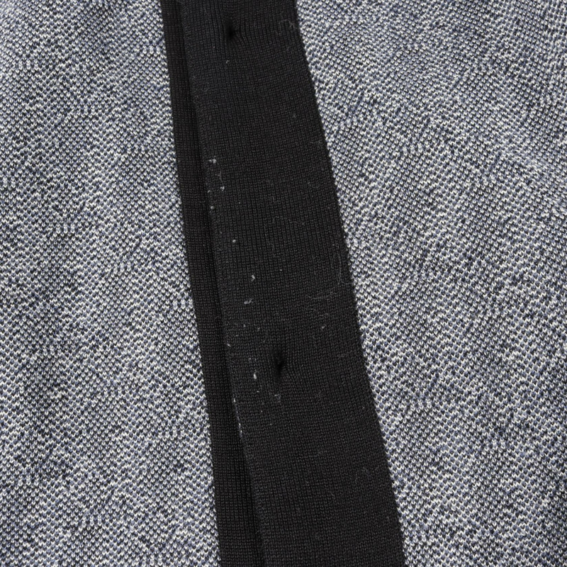Christian Dior Oblique 襯衫，純棉，海軍藍/黑色/米色，S 碼，二手男款-6