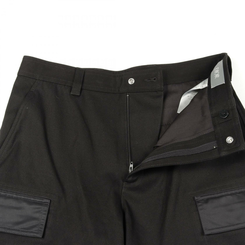 Christian Dior 和 LEWIS HAMILTON 聯名款工裝褲 513C146A6469 純棉 黑色 #44 男款-4