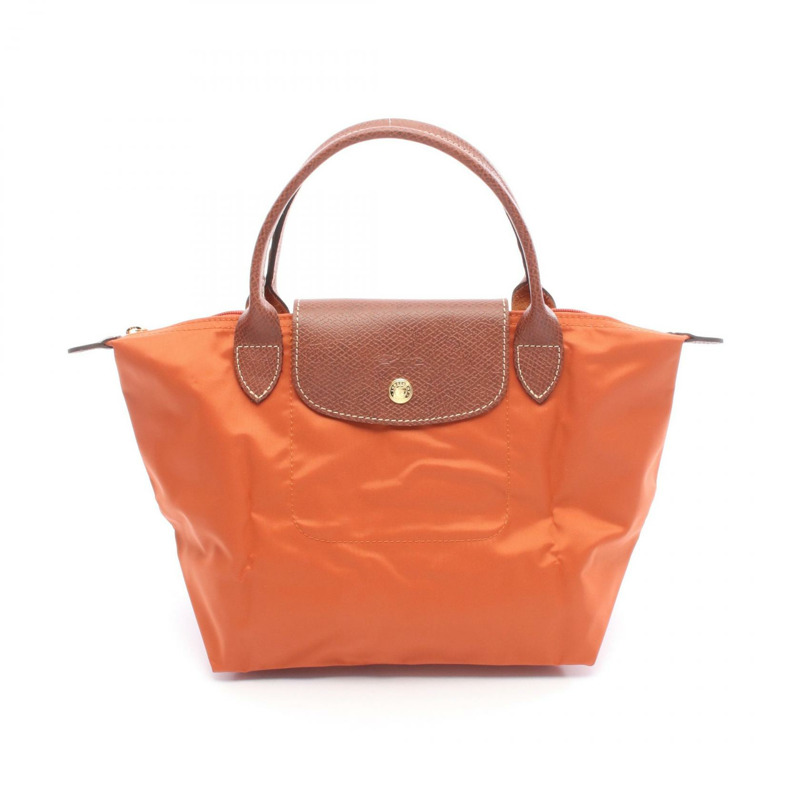 Longchamp Le Pliage S 手提包 1621089P97 帆布皮革棕色 全新 女士-0