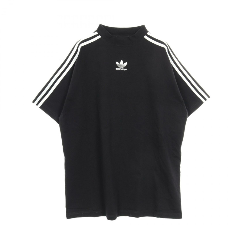 BALENCIAGA × Adidas 男款純棉T卹，黑白配色，1碼，二手。-0