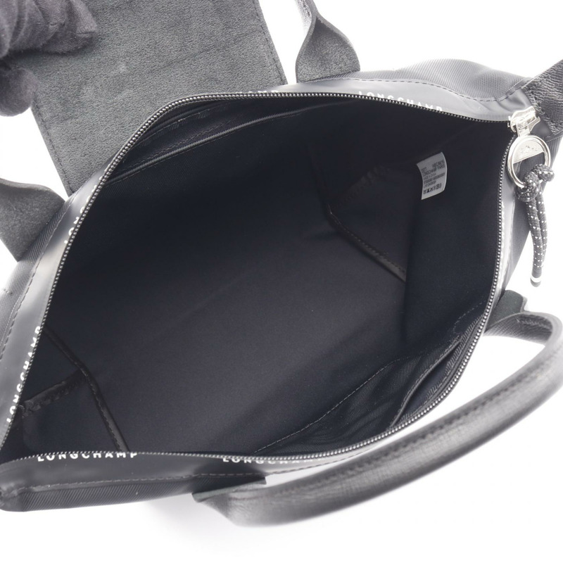 Longchamp Le Pliage Energy S 手提包 L1512HSR001 皮革尼龍帆布 黑色 全新 女士-2
