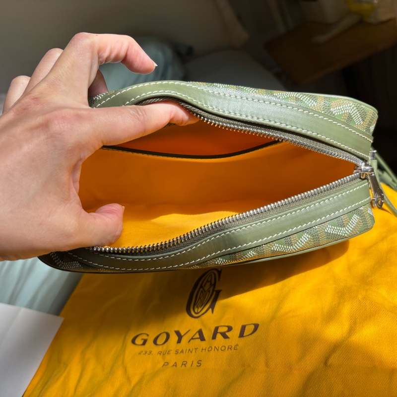 Goyard 限量版 卡其綠/酪梨綠 相機包-6
