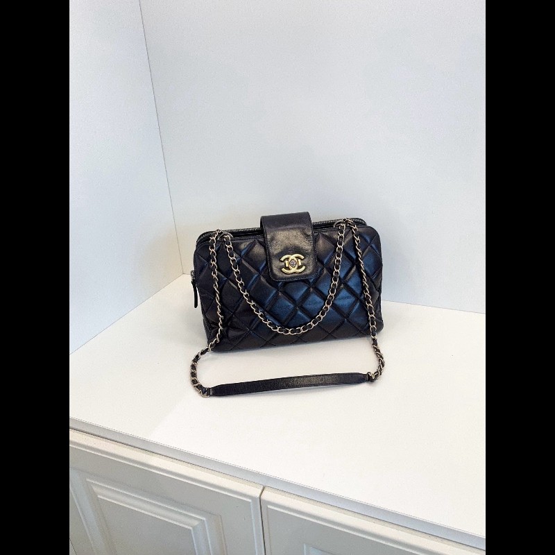 Chanel tote bag 油蠟牛皮-0