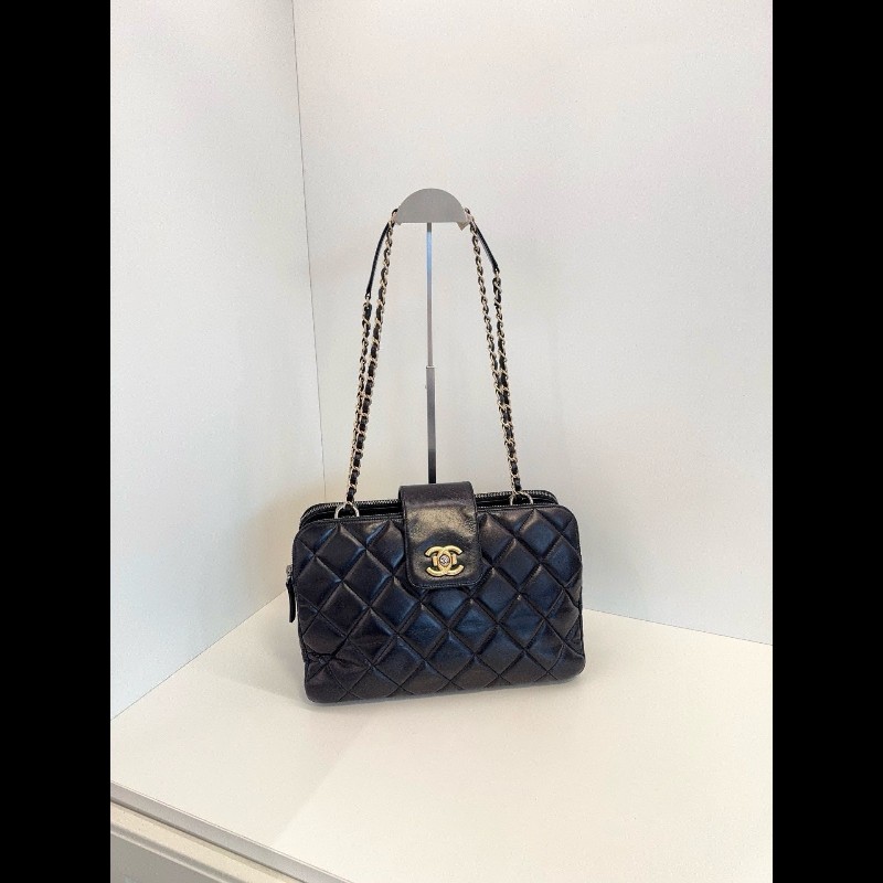 Chanel tote bag 油蠟牛皮-2