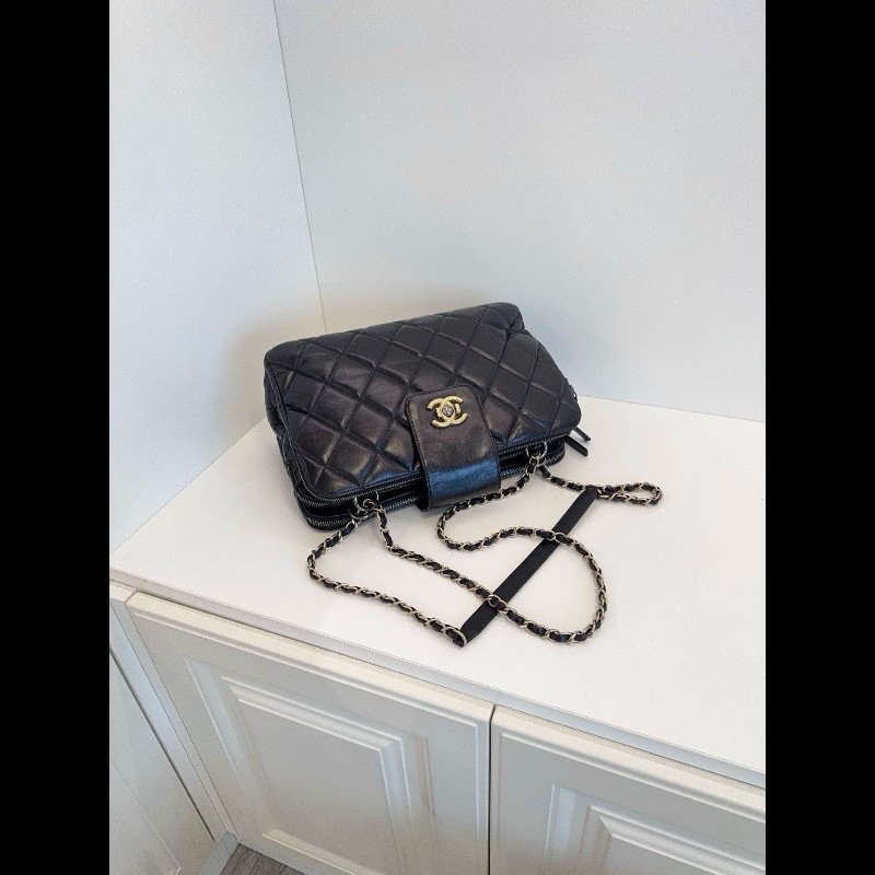 Chanel tote bag 油蠟牛皮-4