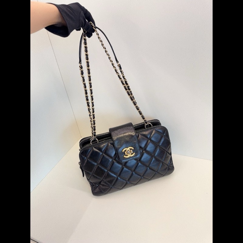 Chanel tote bag 油蠟牛皮-6