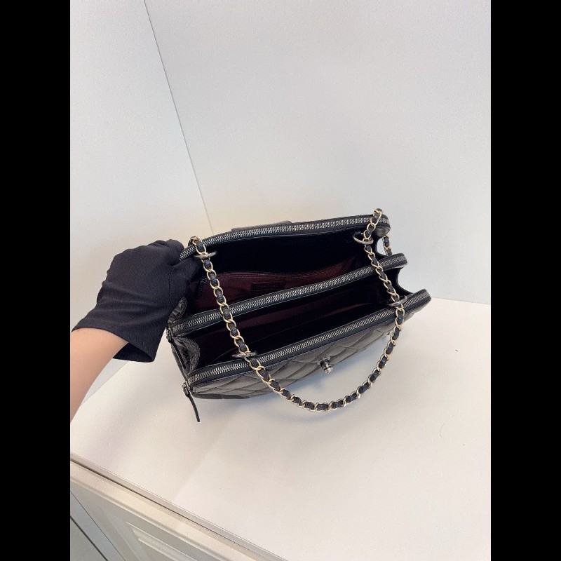 Chanel tote bag 油蠟牛皮-7