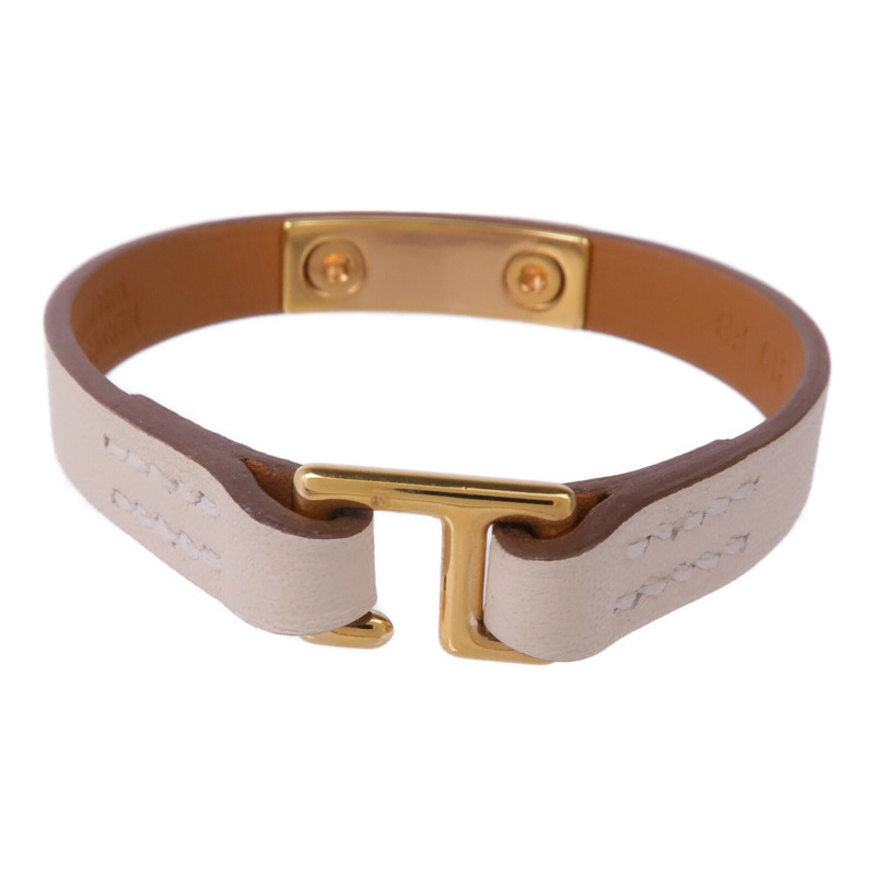 HERMES Swift皮革Rivale Mini Bracelet金扣手帶-2