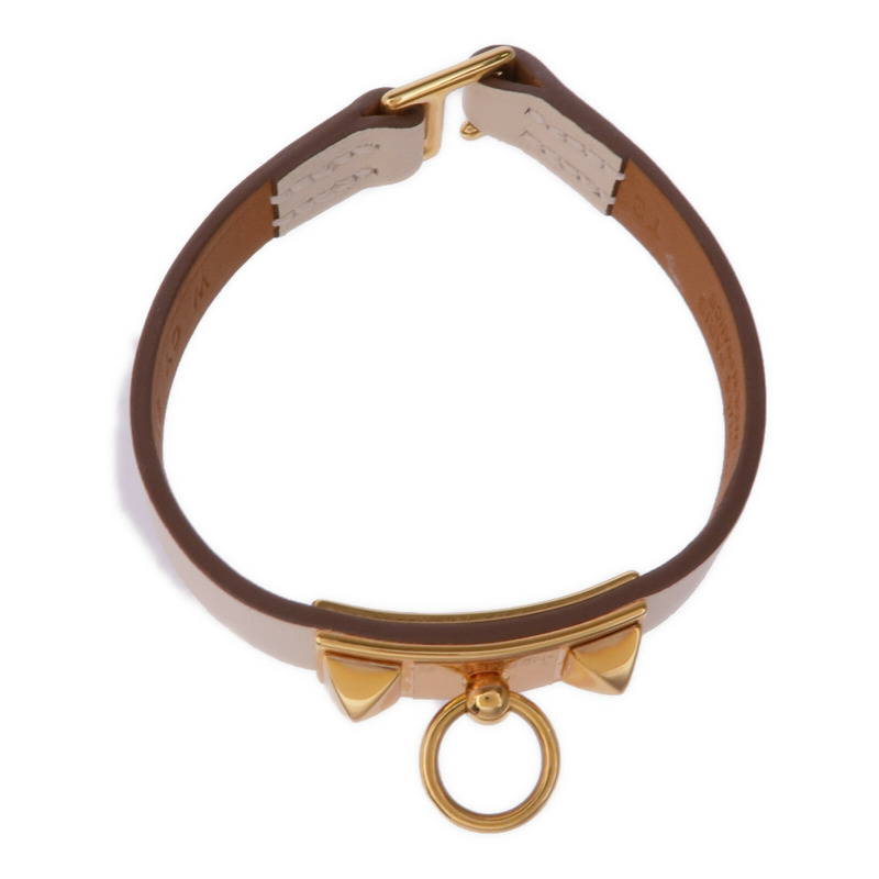 HERMES Swift皮革Rivale Mini Bracelet金扣手帶-3
