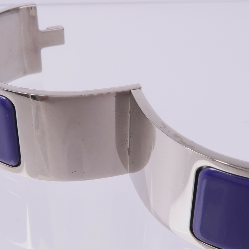 HERMES 金屬/琺瑯Clic-Clac H手鐲-9