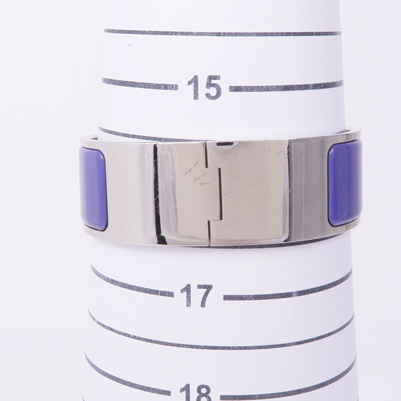 HERMES 金屬/琺瑯Clic-Clac H手鐲-11