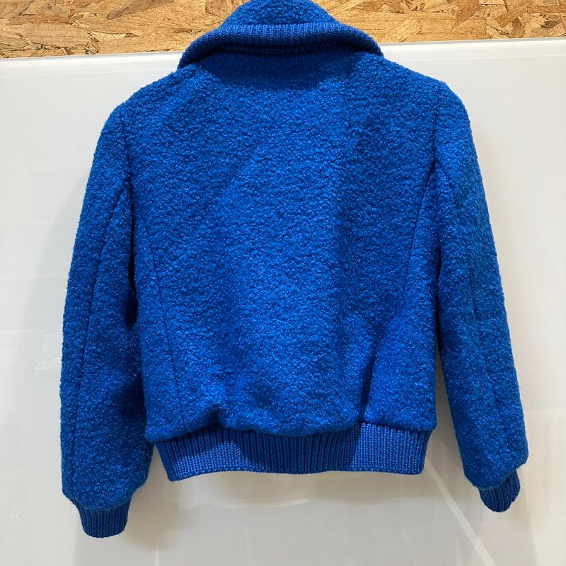 【美收精品】PRADA 寶藍色短版毛毛外套 B-264【隔月月中將轉賣至日本 上架期限30天】-1