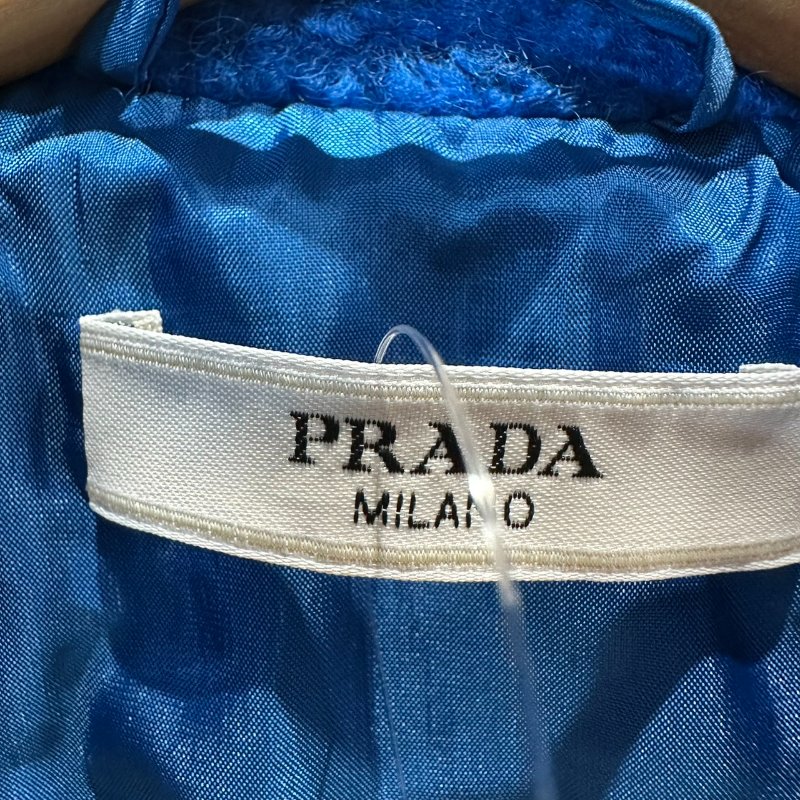 【美收精品】PRADA 寶藍色短版毛毛外套 B-264【隔月月中將轉賣至日本 上架期限30天】-5
