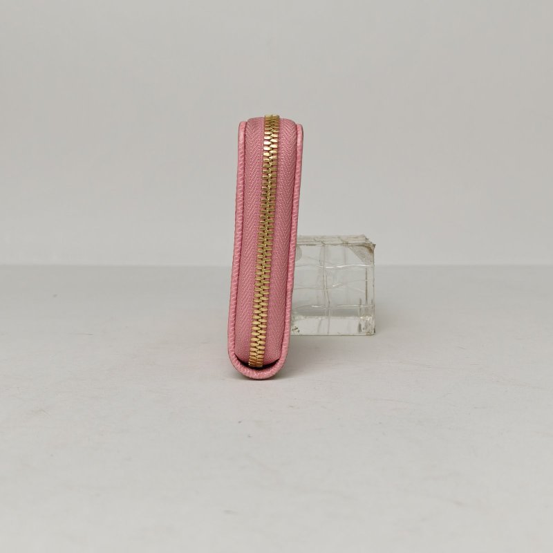 MCM 拼色PVC長款拉鏈錢包肩背包-3