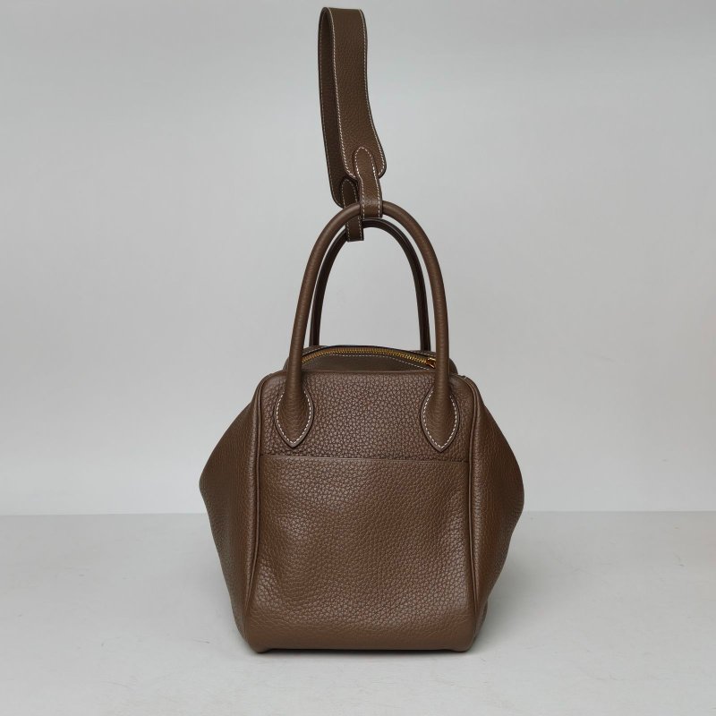 HERMES Lindy3018大象灰TC皮Y刻金扣肩背包-1