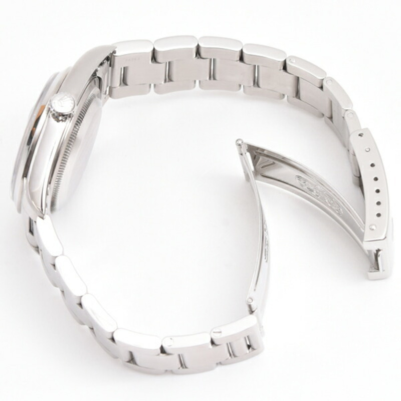 勞力士男士日誌型手錶，藍色錶盤，羅馬數字時標，自動上鍊，不銹鋼材質，A型，ROLEX 16200 SS-1