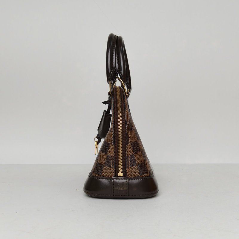 LOUIS VUITTON ALMA貝殼包BB23.5棕色棋盤格PVC2013肩背包-1