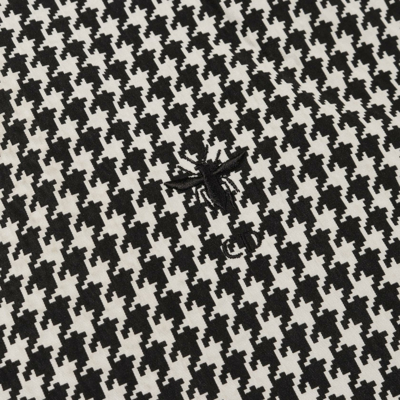 Christian Dior 蜜蜂刺繡山峰連帽衫，聚酯纖維，白色/黑色，XS 碼，女款-8