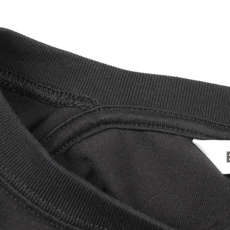 BALENCIAGA Logo T卹 613969 純棉 黑色 M碼 二手 男款-5